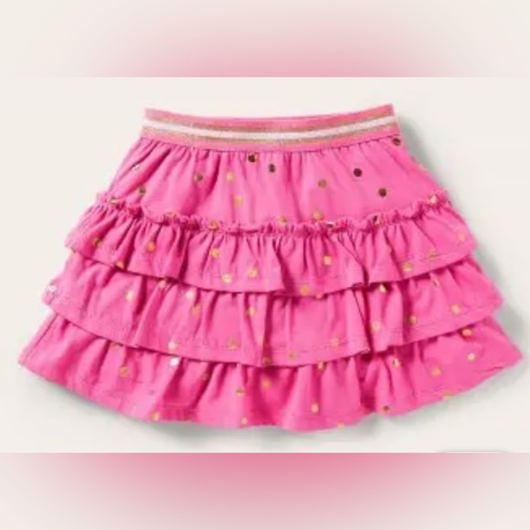 Mini Boden Other - Mini Boden NWT Pink Skirt with Gold Accents